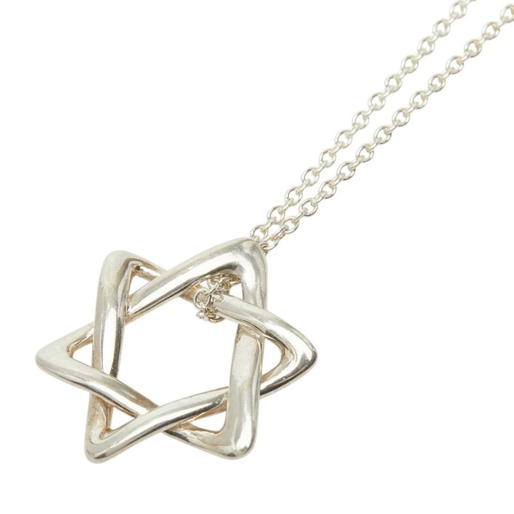 Tiffany Co Elsa Peretti Star Of David Pendant Necklace Yellow Gold
